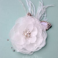 Bridal Hair Flower With A Deco Flair - Style # SF200  - Thumbnail 3