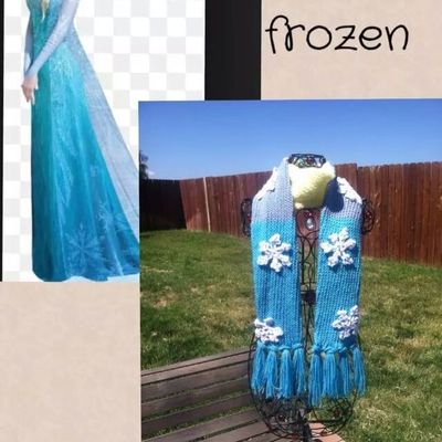 Frozen  inspired scarf 