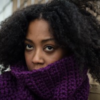Purple Chunky Cowl - Thumbnail 1