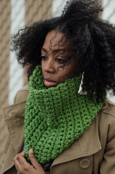 Green Chunky Cowl