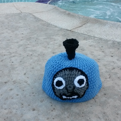 Thomas the train inspired beanie