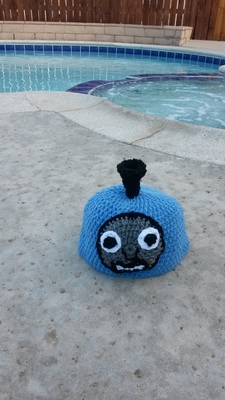 Thomas the train inspired beanie