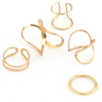 Ayla Midi Ring Set - Thumbnail 1