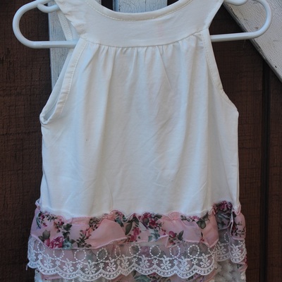 Female children three flower flounced dress children baby girl dress 