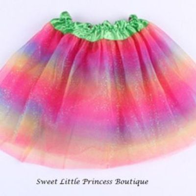 Children tutu gauze girl tutu skirt princess dance skirt rainbow children baby tutu skirt cake 