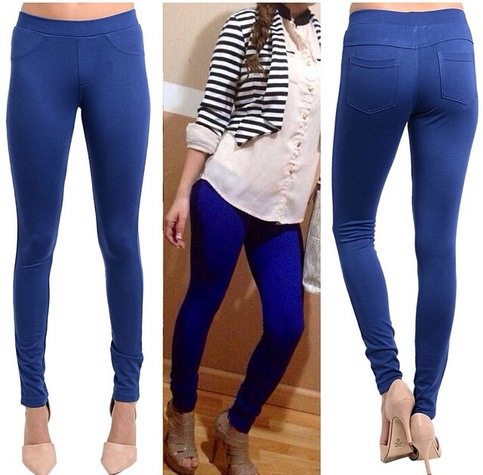 Royal Blue Skinny Pants