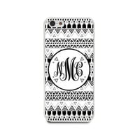 Personalized name initial, aztec tribal pattern case for iPhone, Samsung S6/Note5, Sony, LG Nexus, Nokia Lumia, HTC One M8/M9, Moto(N03) - Thumbnail 1