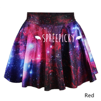Galaxy Stars Printing High Waist Bottom Skirt Free Ship SP141454 - Thumbnail 1
