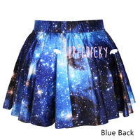 Galaxy Stars Printing High Waist Bottom Skirt Free Ship SP141454 - Thumbnail 2