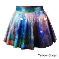 Galaxy Stars Printing High Waist Bottom Skirt Free Ship SP141454 - Thumbnail 4