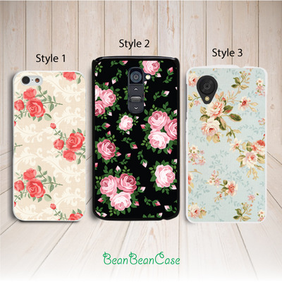 Vintage floral rose flower phone case for iphone 6/6s/5/5s/5c, samsung s6/note5, sony, lg nexus, nokia lumia, htc one, moto x moto g(k38) - Thumbnail 1