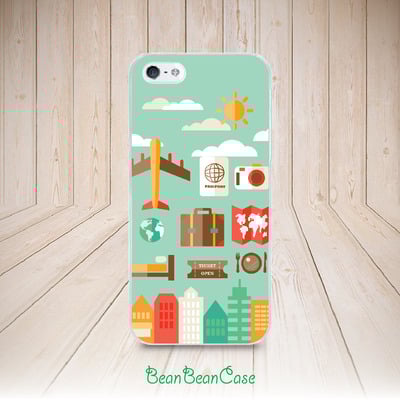 Travel plane holiday trip concept case for iPhone 6/6s/5/5s/5c, Samsung S6/Note5, Sony, LG Nexus, Nokia Lumia, HTC One, Moto X Moto G(A31)