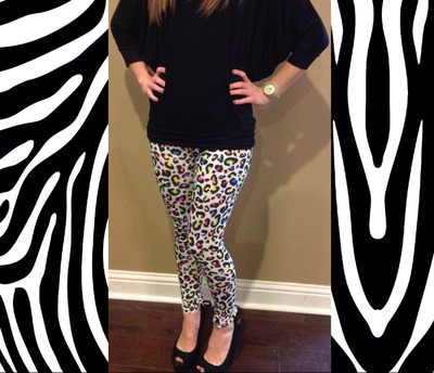 Multi-Color Leopard Leggings