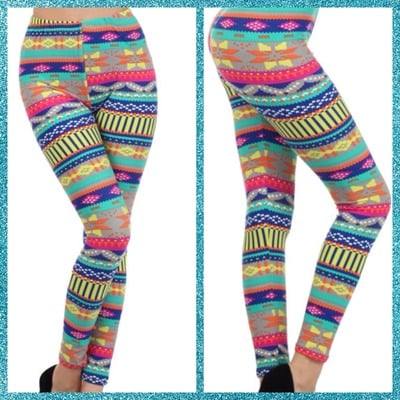 Bright party leggings