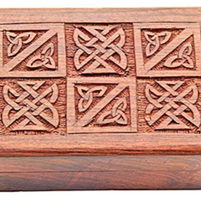 Misc - wooden box - celtic symbols - Thumbnail 2