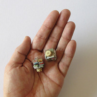 Eco Earrings With Wood Bead Accents - Thumbnail 2