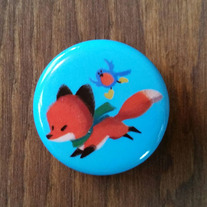 Fox & Boots Pin