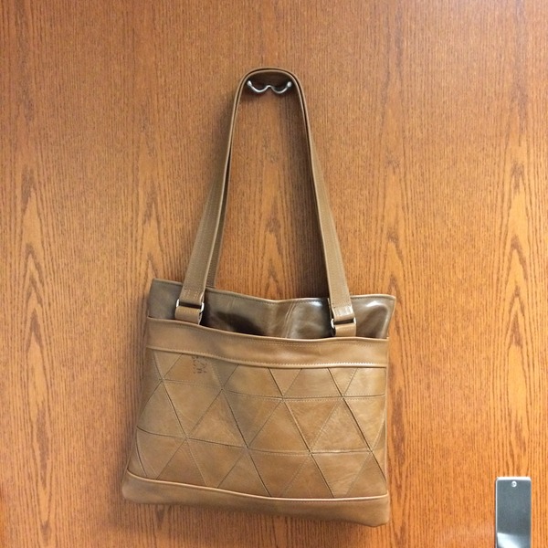 Panoramic Framed Leather Tote