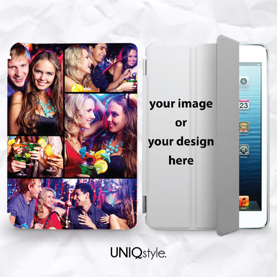 Personalized photo print custom smart cover for ipad mini, ipad mini 2 retina, ipad mini 4, ipad air, ipad pro with standing function - Thumbnail 1