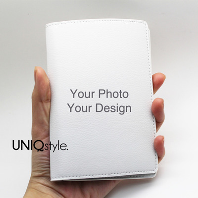 Custom personalised passport holder case travel wallet pu leather cover - custom made passport holder - make by your own design or photo - Thumbnail 1