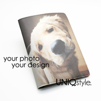 Custom Personalised Passport Holder Case Travel Wallet PU Leather Cover - custom made passport holder - make by your own design or photo - Thumbnail 1