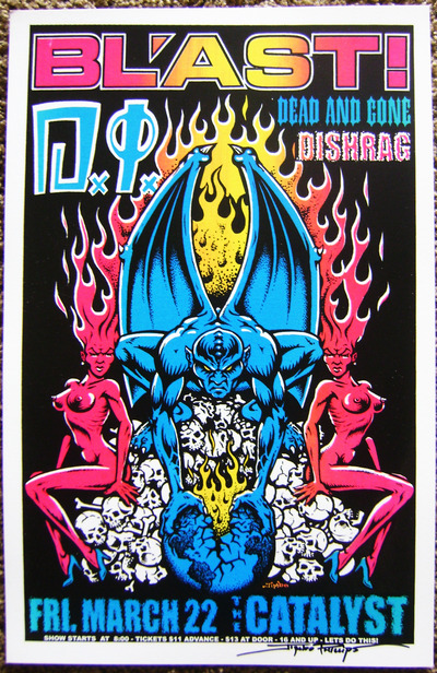 BLAST! Dishrag screenprinted poster