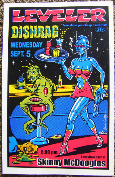 LEVELER Dish Rag screen printed poster