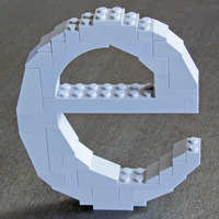 LEGO Lowercase E (Times) - Thumbnail 2