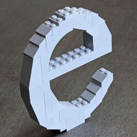 LEGO Lowercase E (Times) - Thumbnail 3