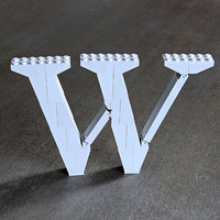 LEGO Lowercase W (Times) - Thumbnail 2
