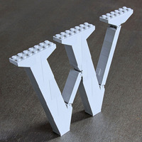 LEGO Lowercase W (Times) - Thumbnail 3