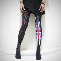 Party in London // Union Jack & Painted tights - Thumbnail 1