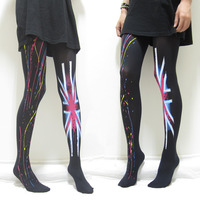 Party in London // Union Jack & Painted tights - Thumbnail 2