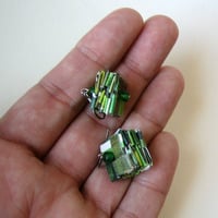 Green Eco Chic Earrings - Thumbnail 3