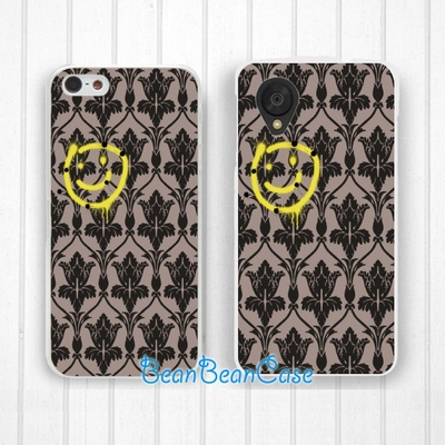 Sherlock 221b baker smiley case for iPhone 7/6/6s/5/5s/5c, Samsung S6/Note5, Sony, LG Nexus, Nokia Lumia, HTC One M8/M9, Moto X Moto G(E64)