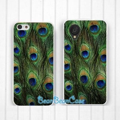Green wild peacock case for iphone 6/6s/5/5s/5c, samsung s6/note5, sony, lg nexus, nokia lumia, htc one m8/m9, moto x moto g (r18) - Thumbnail 4
