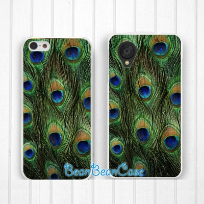 Green wild peacock case for iPhone 6/6s/5/5s/5c, Samsung S6/Note5, Sony, LG Nexus, Nokia Lumia, HTC One M8/M9, Moto X Moto G (R18)