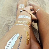 Metallic tattoos, flash tattoos, gold tattoos, silver tattoos temporary tattoos jewelry tattoos, shiny tattoos, gold tattoos CheriTatts #10 