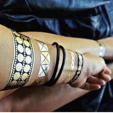 CheriTatts #11 -metallic tattoos, flash tattoos, gold tattoos silver tattoos, temporary tattoos jewelry tattoos, shiny tattoos, gold tattoos