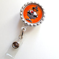 Pilgrim Turkey - Nursing Badge Holder - Nurse Badge Reel - Name Badge - Teacher Badge Reel - Nurses Badge - Thumbnail 1