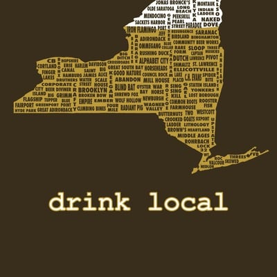 Drink local-new york beer t-shirt