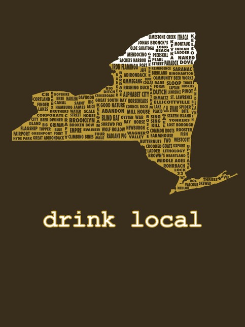 Drink Local-New York Beer T-shirt