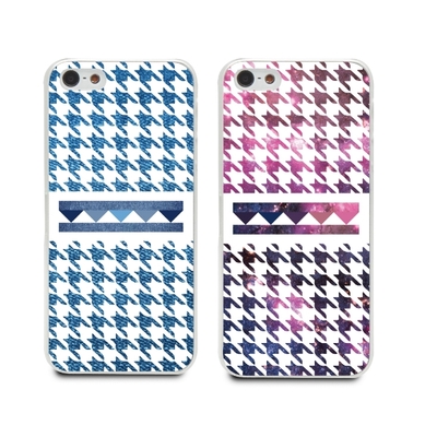 Houndstooth pattern case for iPhone 5C 5 5S Case - iPhone 6 6 plus case - iPhone 4 4S Case - HTC One M7 M8 desire 816 mini 2 case (N01)