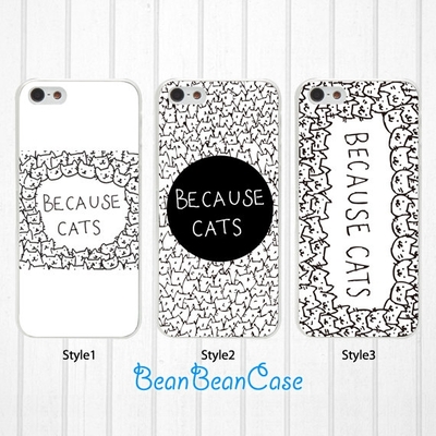 Because cat case for iphone 6 6s iphone 4s/5/5s/5c, samsung s5/s6/note5, sony, lg nexus, nokia lumia, htc one m8/m9, moto x, moto g(l73) - Thumbnail 4