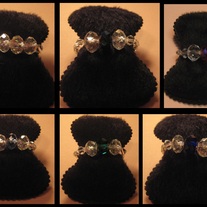 3Stone Sparkling Crystal Rings