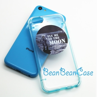 Custom photo and logo printing on iPhone 5C clear iPhone 6, 6 plus clear case 5S 5 case, plastic hard cover with tpu edge extra protection