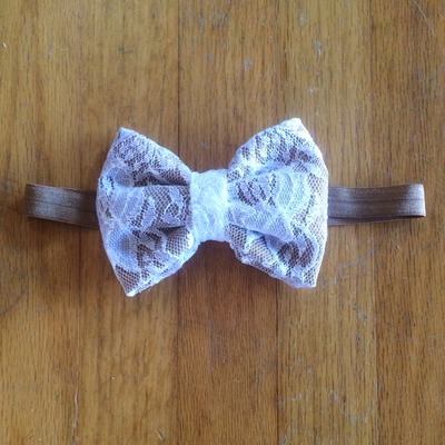 Mocha Lace Bow