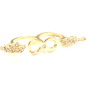 Gold Crystal Infinity Ring-1