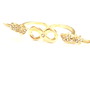 Gold Crystal Infinity Ring-3