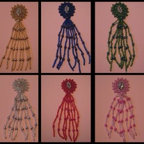 Beaded Sunburst Appliques